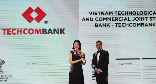 “Nơi làm việc tốt nhất châu á” do HR Asia Award bình chọn: Techcombank được vinh danh