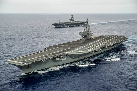 Tàu sân bay USS Ronald Reagan. Ảnh: USNI News