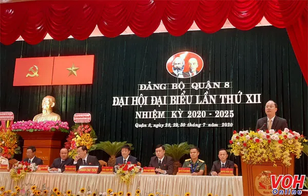 111  Ông Nguyễn Hồ Hải, Trưởng Ban Tổ chức Thành uỷ, phát biểu chỉ đạo tại Đại hội