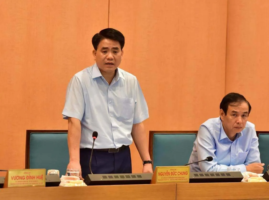 Chủ tịch UBND TP Hà Nội Nguyễn Đức Chung đề xuất nâng mức cảnh báo nguy cơ với Hà Nội