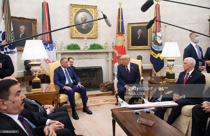 Thủ tướng Iraq, Moustafa al-Kazimi, Tổng thống Mỹ Donald Trump, Nhà Trắng