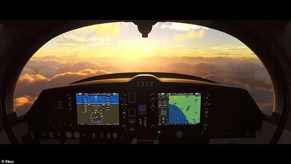 Đồ họa ấn tượng của game Microsoft Flight Simulator