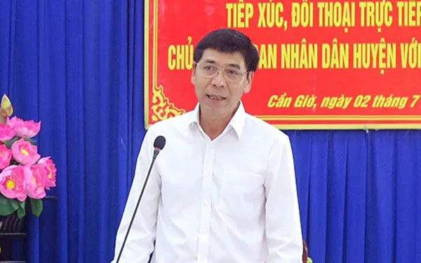 ông Lê Minh Dũng - Phó Bí thư Huyện ủy, Chủ tịch UBND huyện Cần Giờ.