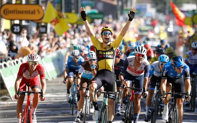Tour de France 2020: Tay đua Wout van Aert thắng chặng 7