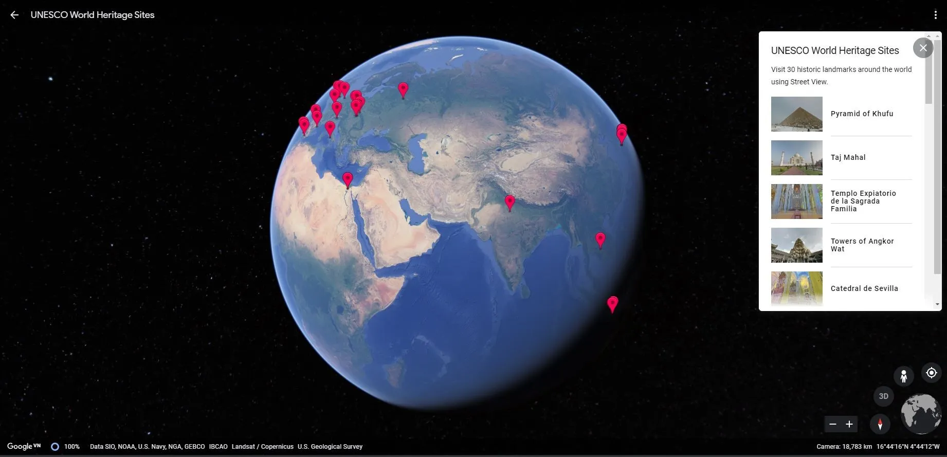 Tăng hấp dẫn bài thuyết trình bằng Google Earth