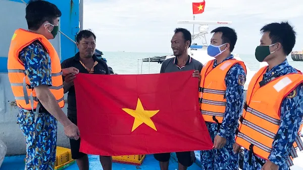 cáp quang AAG, ngư dân, vùng Cảnh sát biển 3, ngày 23 tháng 9 năm 2020