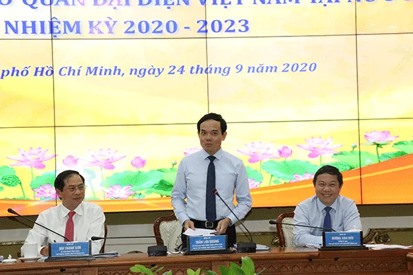 Lãnh đạo TPHCM gặp gỡ với đoàn tân trưởng cơ quan đại diện Việt Nam tại nước ngoài nhiệm kỳ 2020-2023