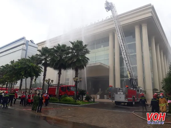 Diễn tập phương án chữa cháy, cứu nạn cứu hộ tại Nhà hàng Luxury Palace, Gò Vấp