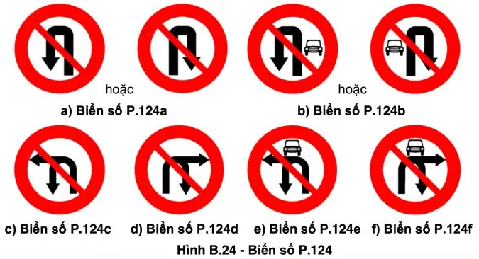 Danh sách đầy đủ biển báo hiệu đường bộ - tài xế cần thuộc nằm lòng P.124