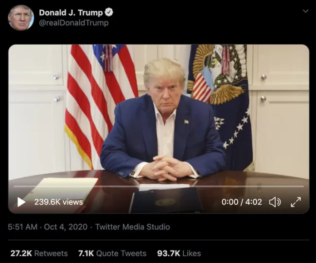 Cập nhật Covid-19 thế giới ngày 4/10: Tổng thống Trump đăng Twitter: "Tôi đã cảm thấy khỏe"