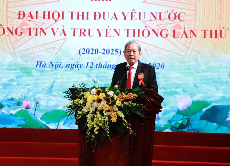 Phó Thủ tướng Thường trực dự Đại hội thi đua yêu nước Bộ Thông tin và Truyền thông