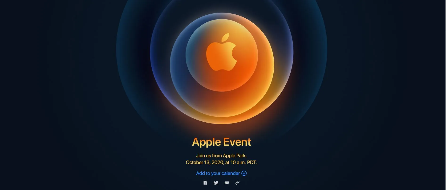 Sự kiện Hi Speed trên trang chủ Apple