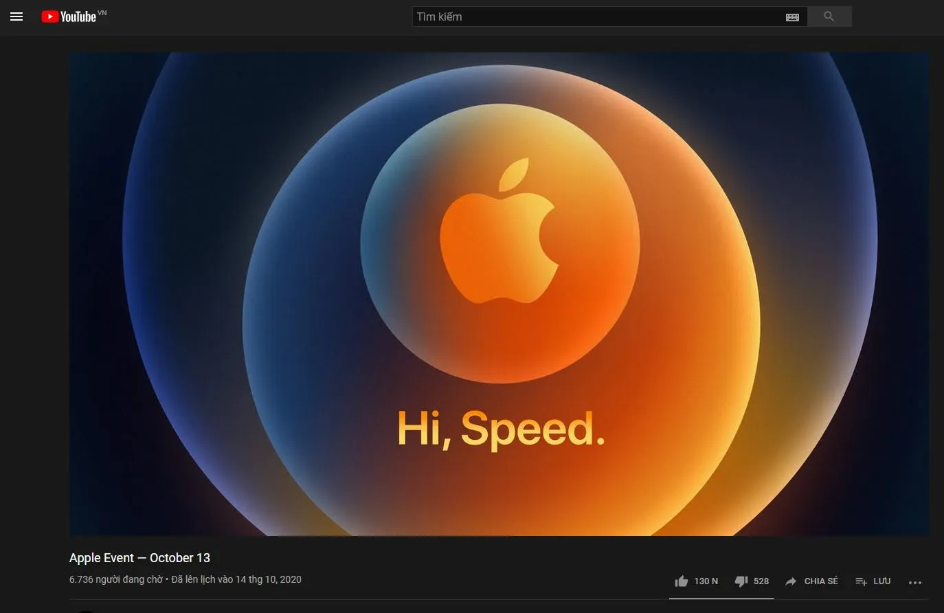Sự kiện Hi Speed trên Youtube