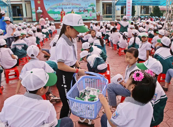 Hơn 200 trường mầm non, tiểu học tại Hà Nam tham gia chương trình Sữa học đường