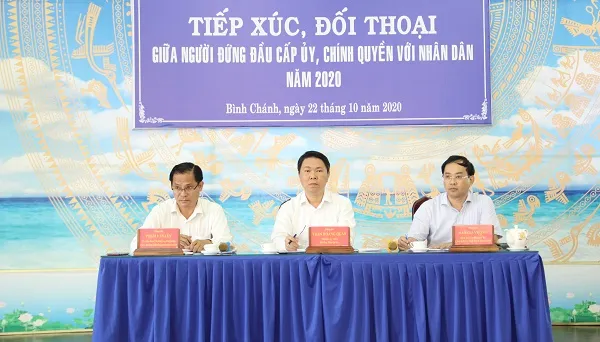 đối thoại với nhân dân, huyện Bình Chánh, ngày 22 tháng 10 năm 2020