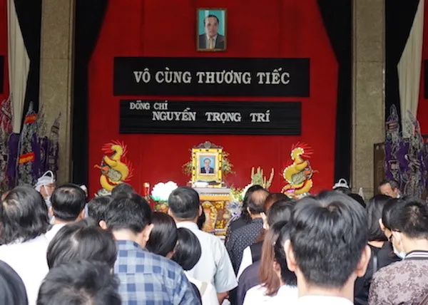 Lễ truy điệu và an táng đồng chí Nguyễn Trọng Trí được tổ chức vào sáng ngày 27/10/2020.