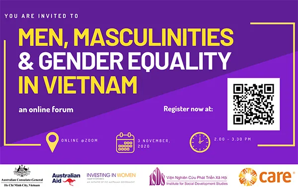 Diễn đàn trực tuyến 'Nam giới, Nam tính và Bình đẳng giới tại Việt Nam'