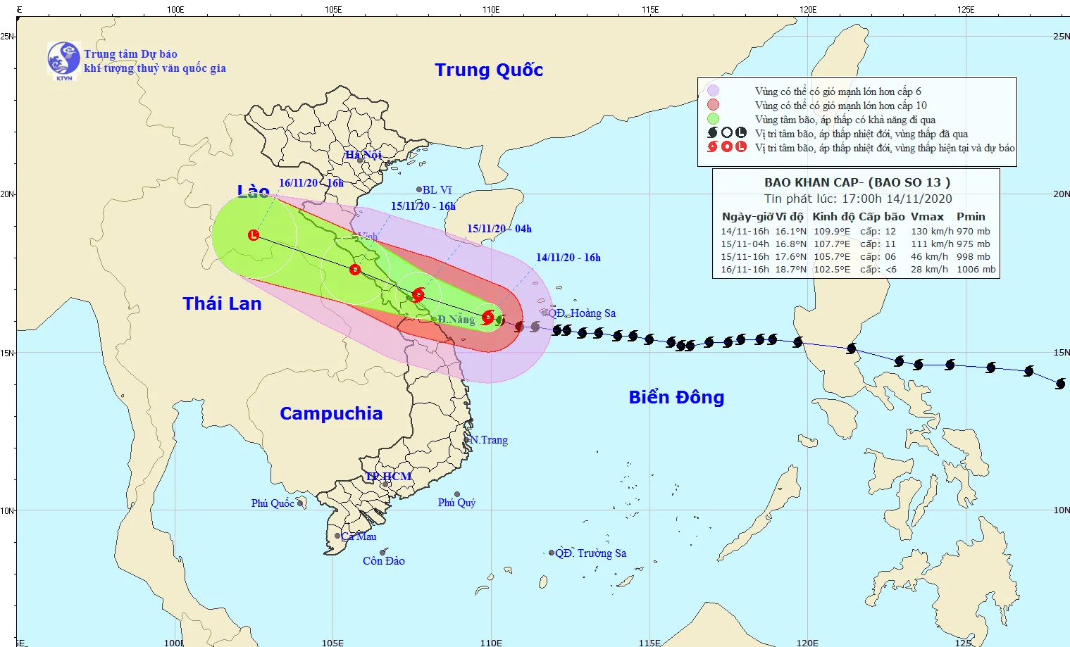 Do ảnh hưởng của hoàn lưu bão số 13, tại đảo Lý Sơn (Quảng Ngãi) đã có gió mạnh cấp 9, giật cấp 11