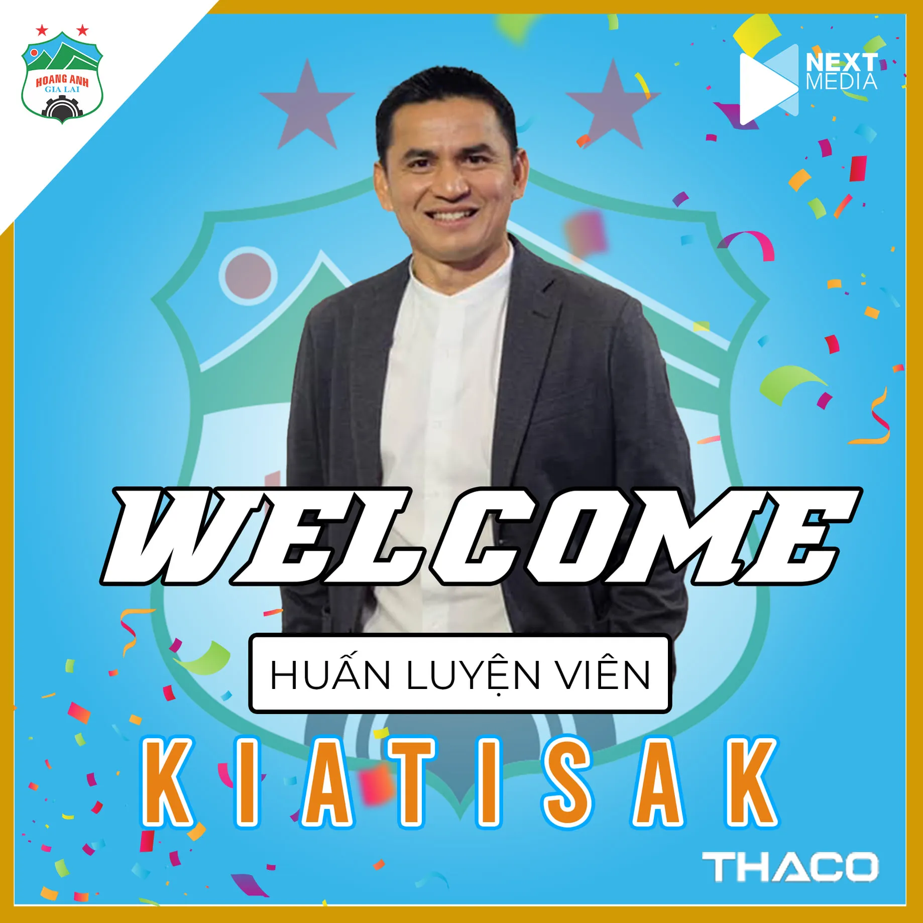 Kiatisak chính thức trở thành HLV trưởng HAGL