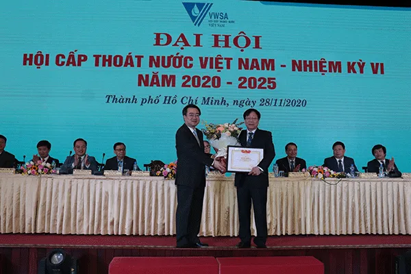 Ông Nguyễn Ngọc Điệp đắc cử Chủ tịch Hội cấp thoát nước Việt Nam lần thứ VI