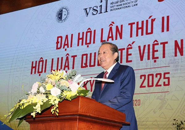 Phó Thủ tướng Trương Hòa Bình dự Đại hội Hội Luật quốc tế Việt Nam