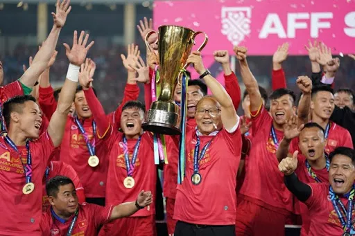ĐT Việt Nam ăn mừng chức vô địch AFF Cup 2018