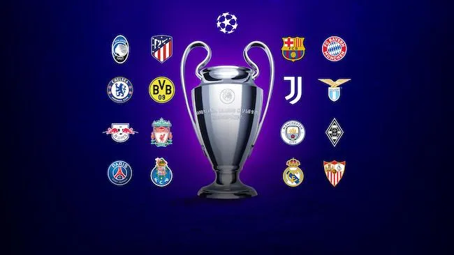 16 đội vào vòng 1/8 Champions League 2021.