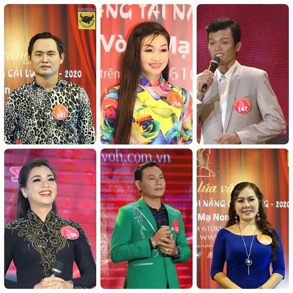 Các thí sinh vào vòng chung kết xếp hạng Bông lúa vàng 2020.voh.com.vn