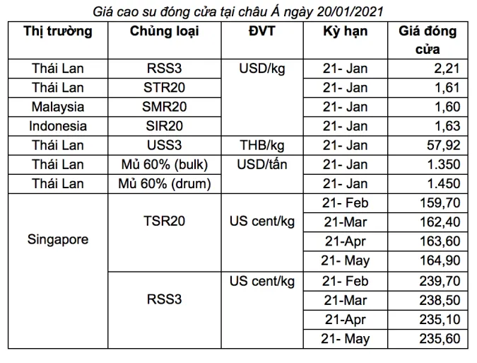 Giá cao su hôm nay 21/1/2021: Tăng mạnh sau khi ông Joe Biden nhậm chức Tổng thống Mỹ ảnh 2