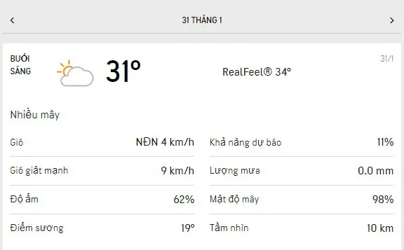 Dự báo thời tiết TPHCM hôm nay 30/1 và ngày mai 31/1/2021: trời có mây, nắng dịu - lượng tia UV ở mức trung bình 4