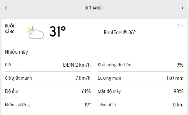 Dự báo thời tiết TPHCM hôm nay 31/1 và ngày mai 1/2/2021: sáng có mây, buổi chiều nắng nóng - Lượng tia UV ở mức an toàn 1