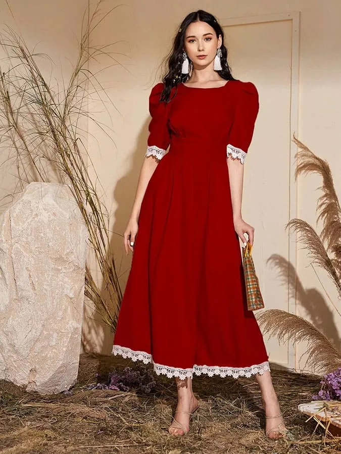 10 mẫu váy đỏ xinh sang hết ý và đáng sắm nhất dịp Tết này 23