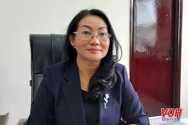 Bà Nguyễn Thị Thanh Mỹ, Phó giám đốc Sở Tài nguyên và Môi trường thành phố Hồ Chí Minh.