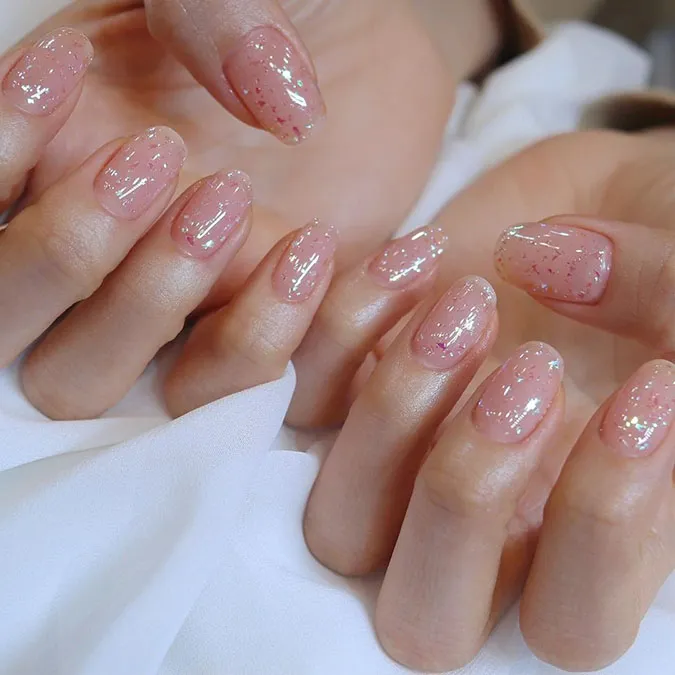 Những mẫu nail Tết đẹp giúp bàn tay thêm xinh xắn, ‘chanh sả’ 13