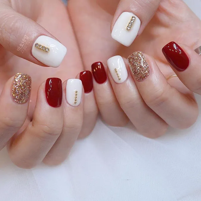 Những mẫu nail Tết đẹp giúp bàn tay thêm xinh xắn, ‘chanh sả’ 19