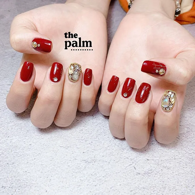 Những mẫu nail Tết đẹp giúp bàn tay thêm xinh xắn, ‘chanh sả’ 21