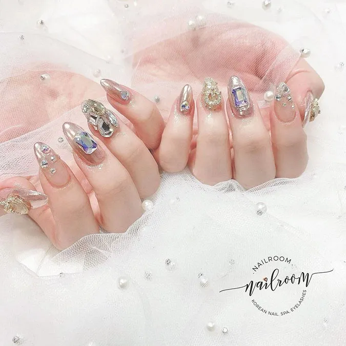 Những mẫu nail Tết đẹp giúp bàn tay thêm xinh xắn, ‘chanh sả’ 27
