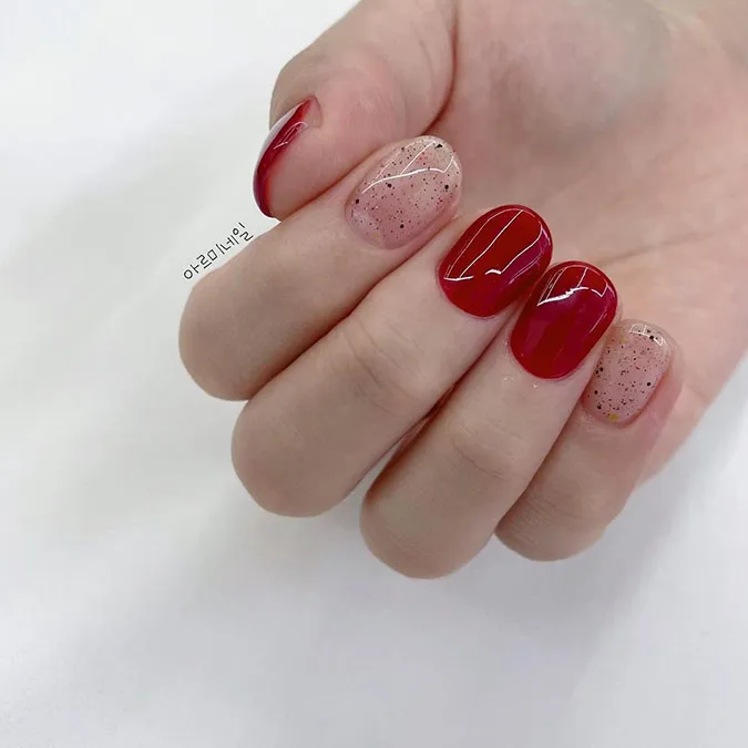Những mẫu nail Tết đẹp giúp bàn tay thêm xinh xắn, ‘chanh sả’ 36
