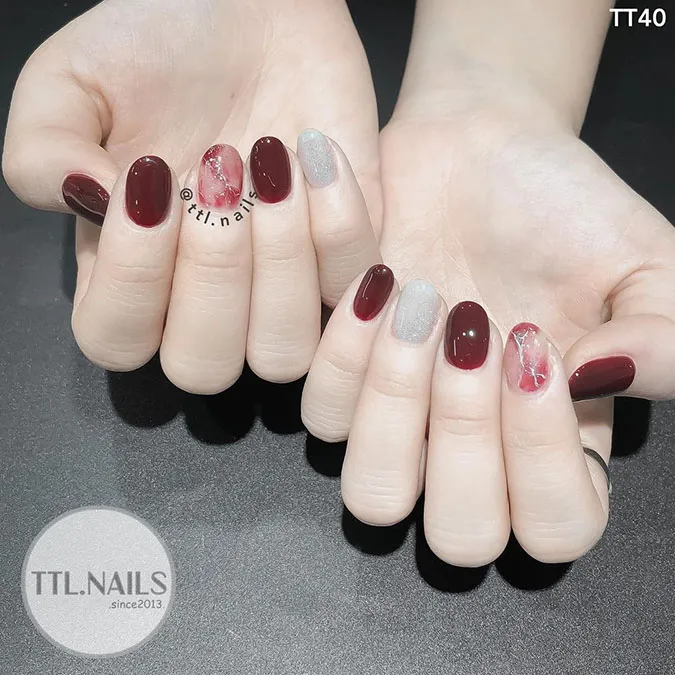 Những mẫu nail Tết đẹp giúp bàn tay thêm xinh xắn, ‘chanh sả’ 39