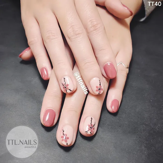 Những mẫu nail Tết đẹp giúp bàn tay thêm xinh xắn, ‘chanh sả’ 61