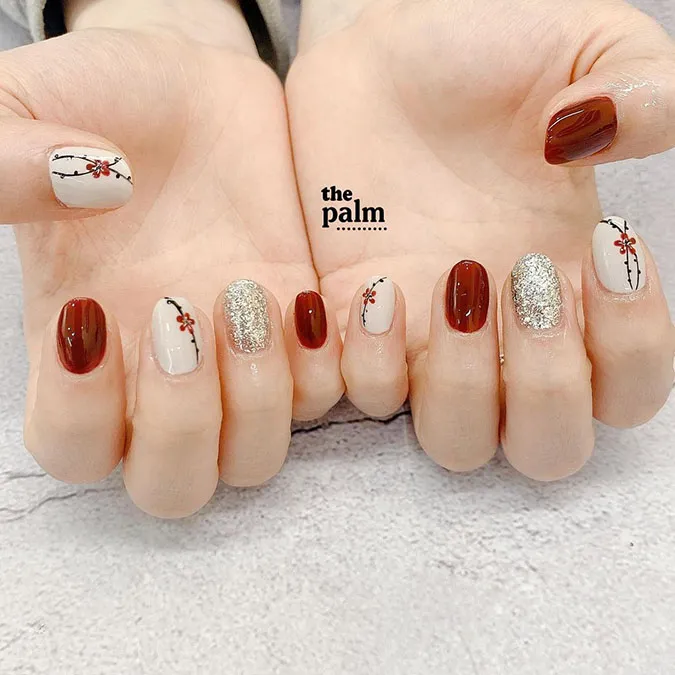 Những mẫu nail Tết đẹp giúp bàn tay thêm xinh xắn, ‘chanh sả’ 67