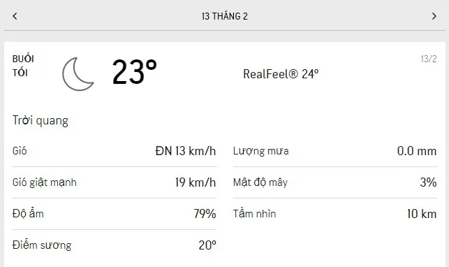 Dự báo thời tiết TPHCM hôm nay 13/2 và ngày mai 14/2/2021: trời mát, nắng dịu, lượng tia UV giảm nhẹ so với các ngày trước 3