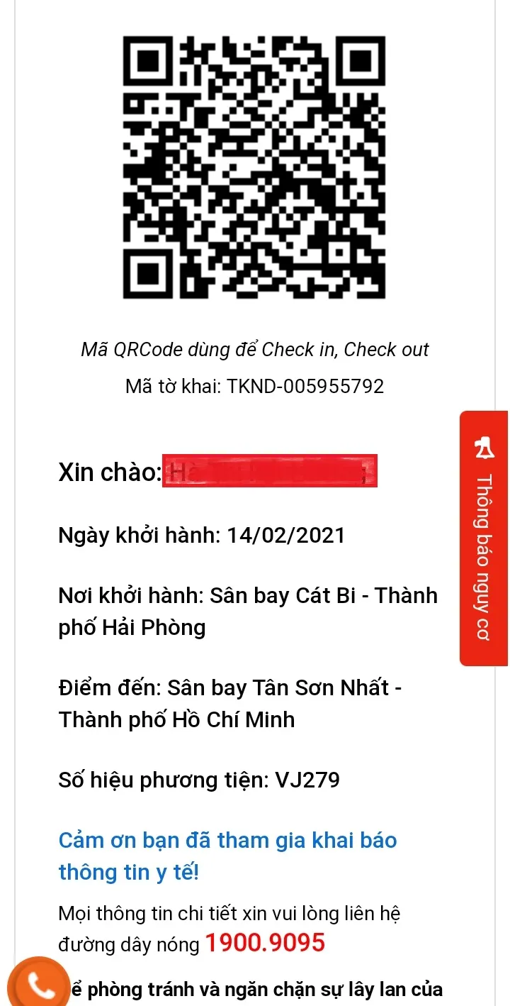 khai báo y tế, voh.com.vn