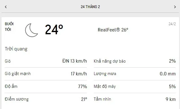 Dự báo thời tiết TPHCM hôm nay 23/2 và ngày mai 24/2/2021: trời có nắng dịu - buổi tối có trăng non 6