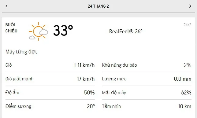 Dự báo thời tiết TPHCM hôm nay 24/2 và ngày mai 25/2/2021: buổi sáng nhiều mây, buổi chiều có nắng 2