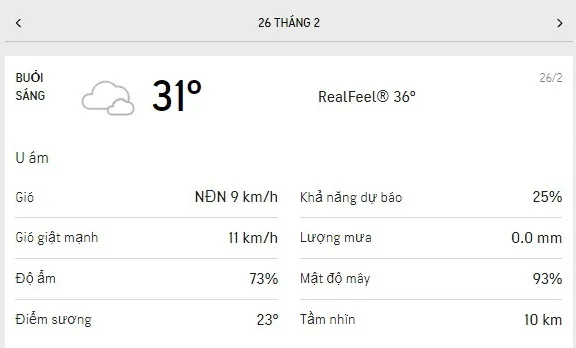 Dự báo thời tiết TPHCM hôm nay 26/2 và ngày mai 27/2/2021: ngày Tết Nguyên Tiêu dịu nắng, tối có tră 1