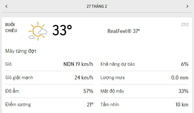 Dự báo thời tiết TPHCM hôm nay 27/2 và ngày mai 28/2/2021: nhiều nắng nóng, nhiệt độ cao nhất 33-34 2
