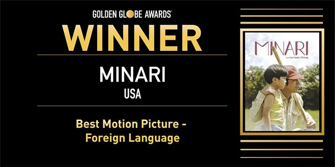 Minari thắng giải tại Quả Cầu Vàng 2021, được kỳ vọng nối tiếp thành công của Parasite tại Oscar 1