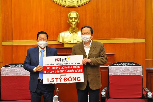 HDBank hỗ trợ tỉnh Hải Dương 1,5 tỷ đồng phòng chống dịch Covid- 19 1