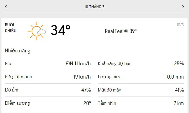 Dự báo thời tiết TPHCM hôm nay 10/3 và ngày mai 11/3/2021: nắng nóng, có mây nhẹ từng đợt 2